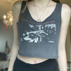 Brandy Melville radio silence gray tank
